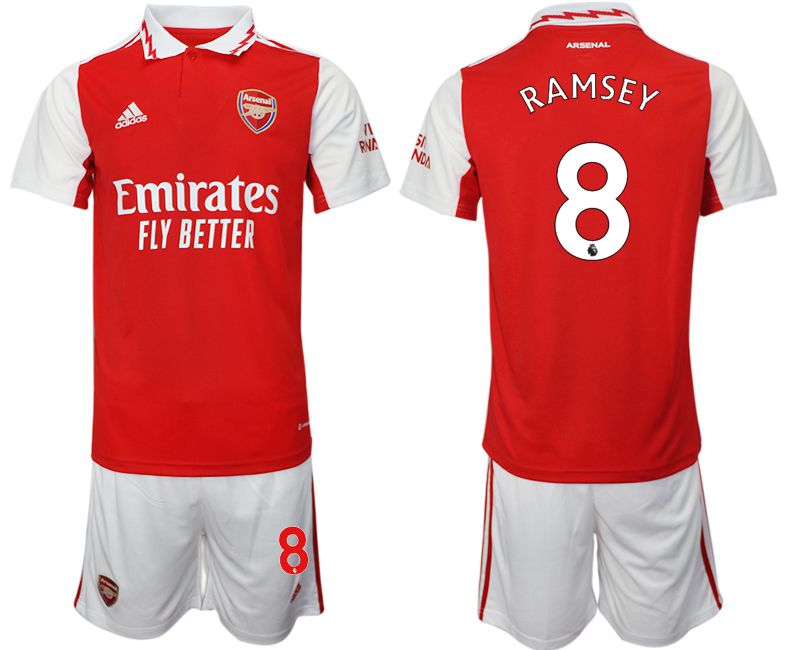 Men 2022-2023 Club Arsenal home red #8 Soccer Jersey
